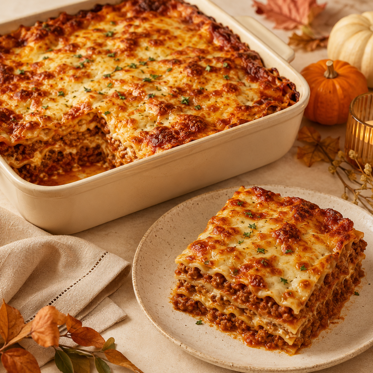 Lasagnes à la viande, la célèbre recette du Chef James